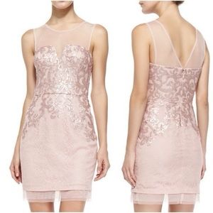 BCBGMAXAZRIA Abigail blush pink dress